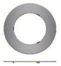 Wandrosette mit 3 Stiften Durchmesser 150mm