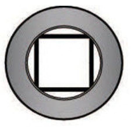 Wandrosette mit Feder Durchmesser 120mm