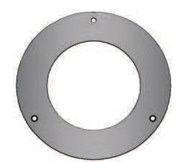 Wandrosette mit Schrauben für Beton Durchmesser 150 mm