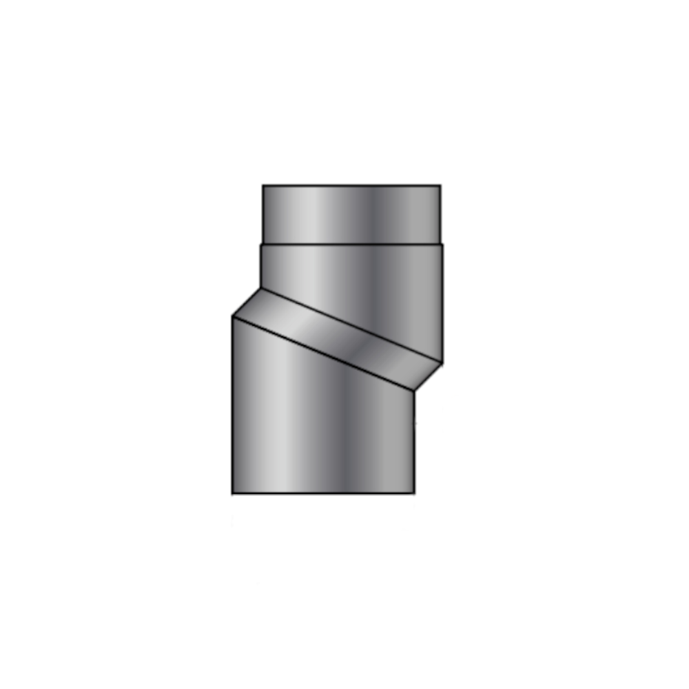 S-Versatzbogen, Ø 150 mm, 40 mm Versatz, Grau | Klimaworld.com