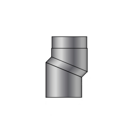 S-Versatzbogen, Ø 150 mm, 40 mm Versatz, Grau | Klimaworld.com
