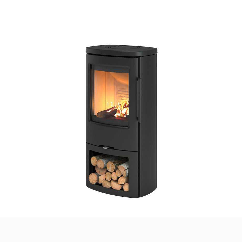TermaTech Kaminofen Konvektionsofen TT44 Stahl schwarz mit 4,8 kW | Klimaworld.com