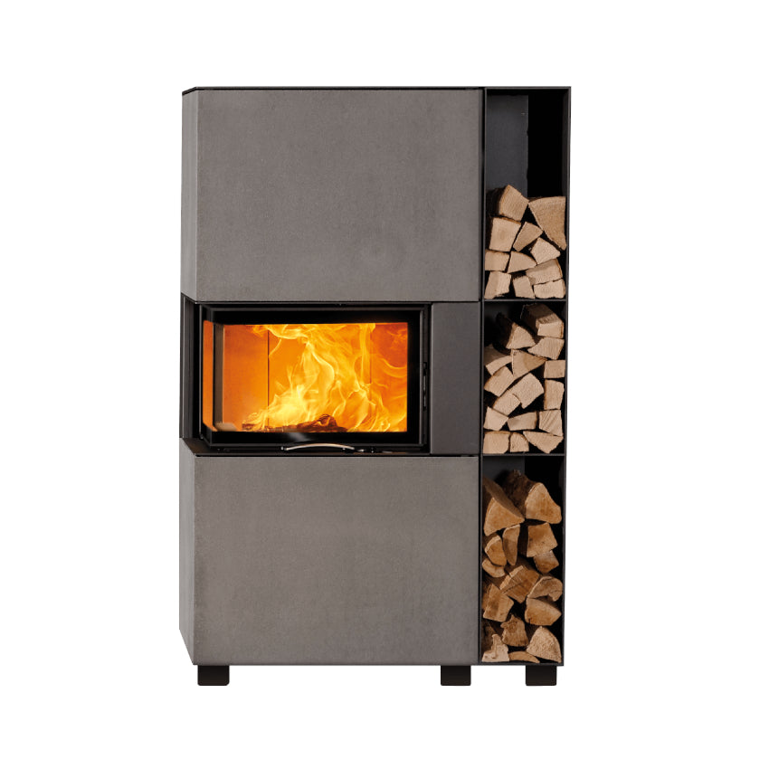 Austroflamm | Designkamin | Sam | hellgrau