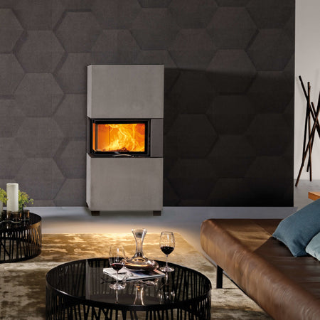 Austroflamm | Designkamin | Sam | hellgrau
