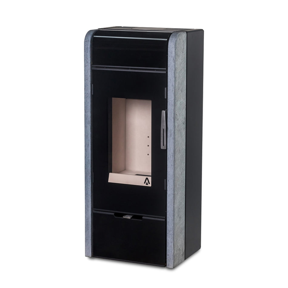 KRETZ | Kaminofen SAMANA 3 | Stahl schwarz / Serpentine | 5,8 kW ➔ klimaworlv.com