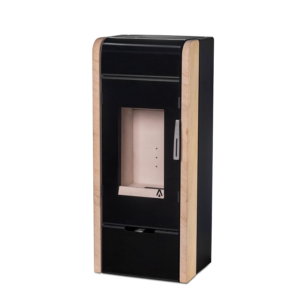 KRETZ | Kaminofen SAMANA 2 | Stahl schwarz / Sandstein | 5,8 kW ➔ klimaworlv.com