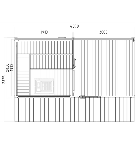 Sentiotec Gartensauna Scala Large Maße