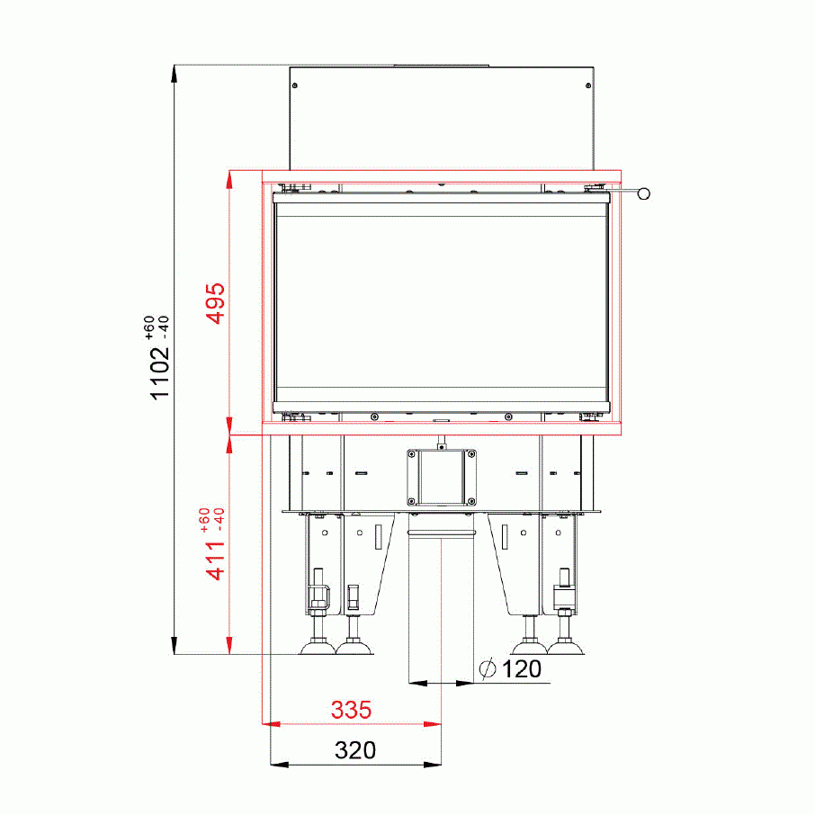 BeF Home Kamineinsatz Feel 6 C | 5 kW | 3-seitige Verglasung | Kliamworld.com 