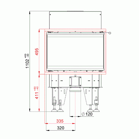 BeF Home Kamineinsatz Feel 6 C | 5 kW | 3-seitige Verglasung | Kliamworld.com 