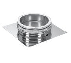 Schiedel Grundplatte für Bodenmontage| ICS | Ablauf seitlich |  Ø 130 mm