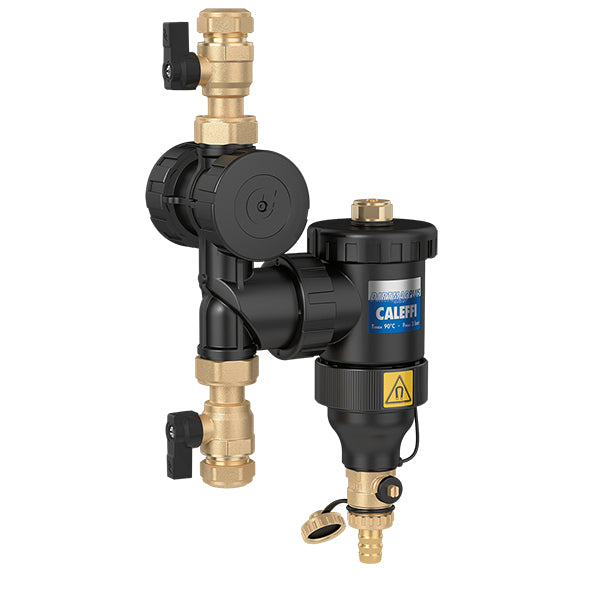 Caleffi DIRTMAGPLUS - Schlammabscheider aus Technopolymer-Kunststoff mit Magnet und Schmutzfänger
