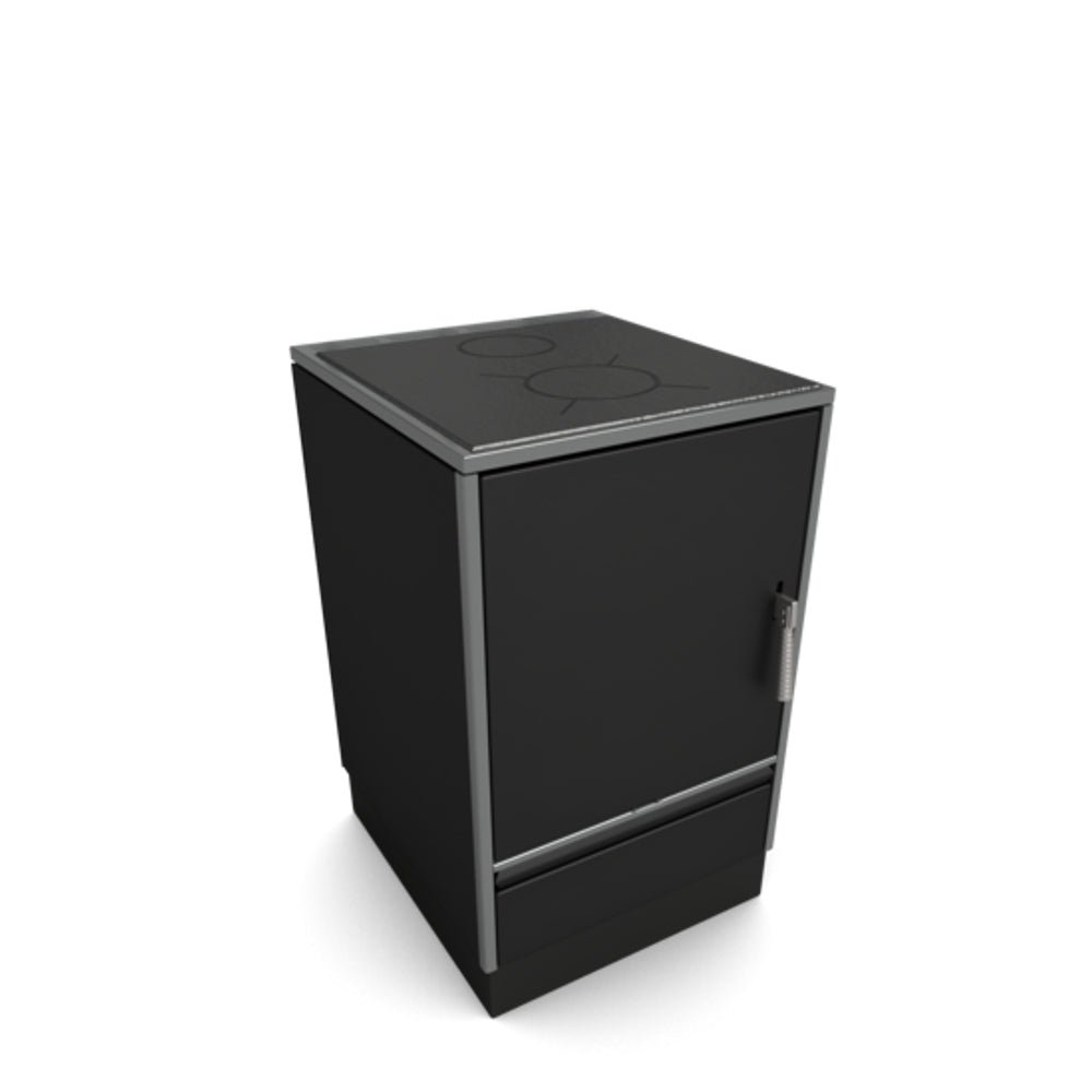 Glutos Küchenofen HH 03 S, schwarz | klimaworld.com