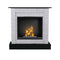 Aflamo Bio-Kamin | Vigo Stone mit Einsatz Bio 60 | beton/schwarz