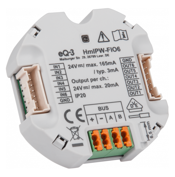 Homematic IP Wired I/O Modul 6-fach - Unterputz | eQ-3 | HmIPW-FIO6