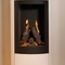 Wanders Gaskamin TALI XL | Stahlmantel in Weiß | Erdgas LL | 6 kW