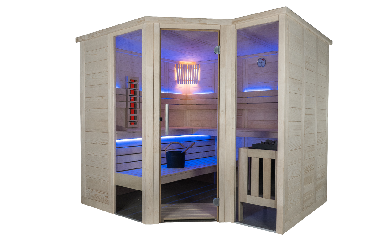 Sentiotec Saunakabine Artkis Infra+ LED Beleuchtung | klimaworld.com