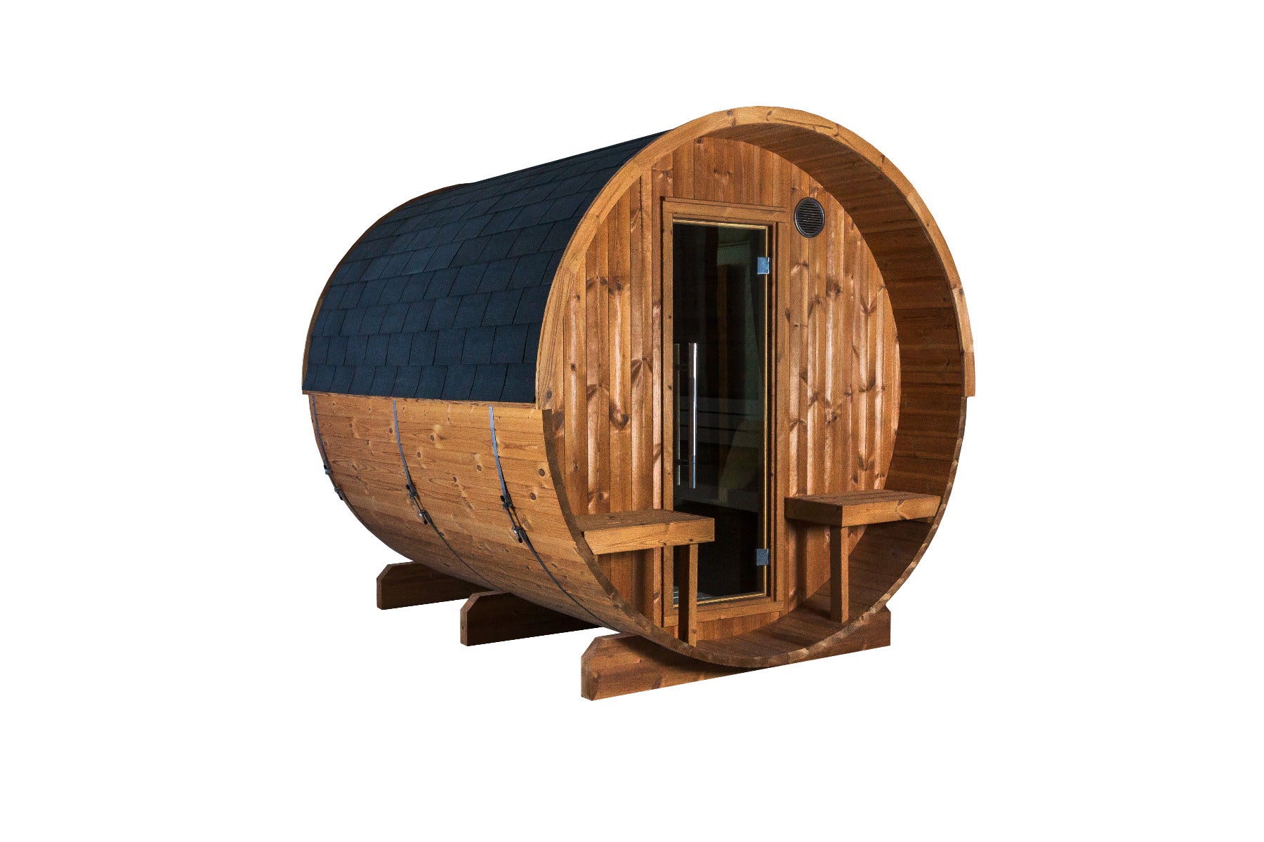 Sentiotec Fasssauna Kaski 240 View Canopy | Klimaworld.com