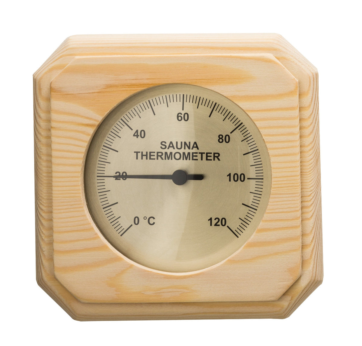 Sentiotec Thermometer Quadrat, Nadelholz