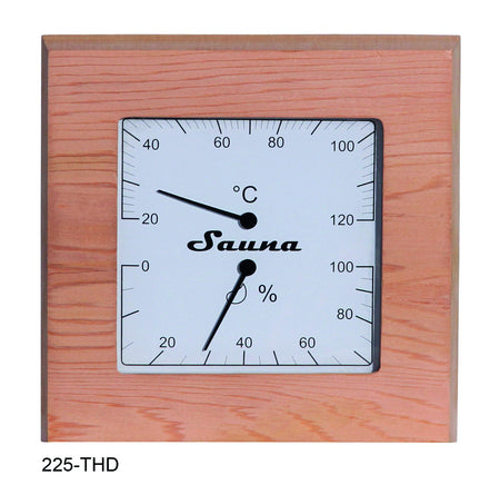 Sentiotec Thermo-Hygrometer Quadrat | Red Cedar | klimaworld.com
