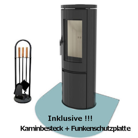 Kaminofen Suika SW 7kW Warmluftkaminofen - SET3