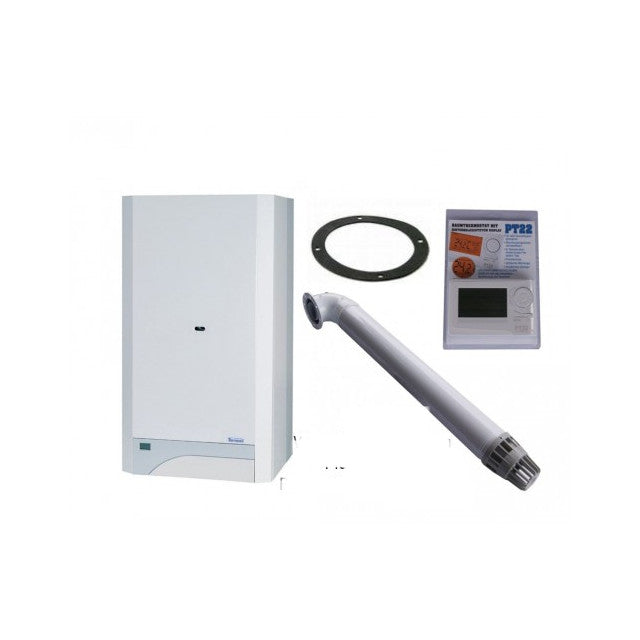 Raumluftunabhängige Gastherme Thermona Therm 20 TLX mit 9 - 20 kW WAND-SET