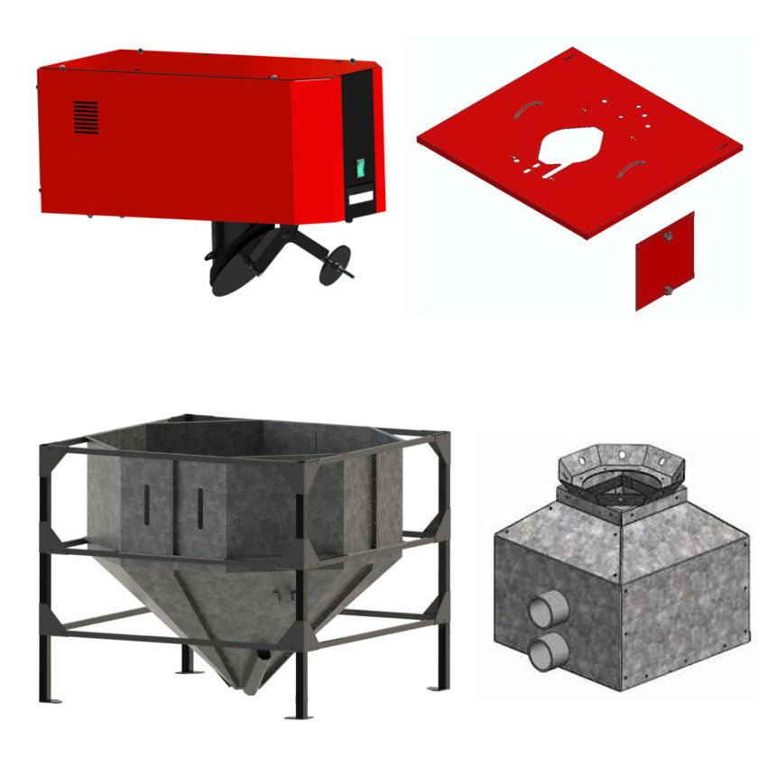ThermoFlux Saugsystem inkl. Pelletsilo | Für PellFlux Lambda | Klimaworld.com