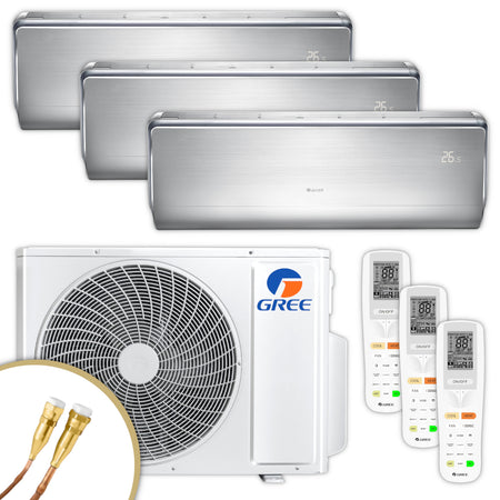 GREE | Multisplit-Klimaanlage U-CROWN | 2 × 2,7 kW + 3,5 kW | Quick-Connect