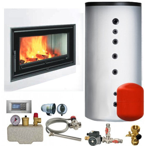 Wasserkamin durchsicht Twin 8 Aquatic 14,5 kW BEF Home Set 1
