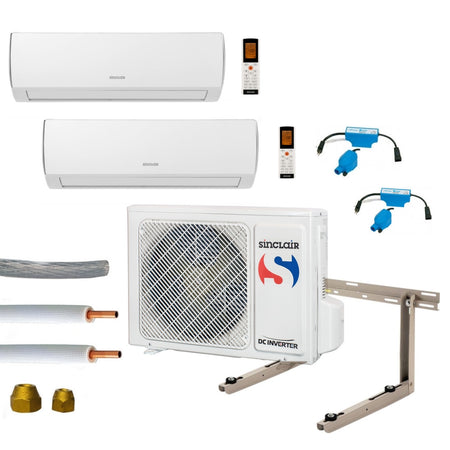 Klimaanlage Komplettset Multisplit Sinclair Wandgeräte 2x2,6kW