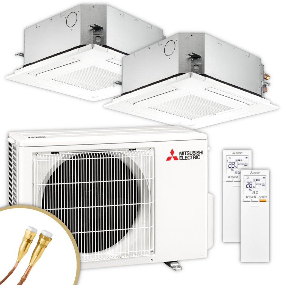 Mitsubishi Multisplit Klimaanlage Decke | SLZ-M | 3,5 kW + 3,5 kW | Klimaworld.com