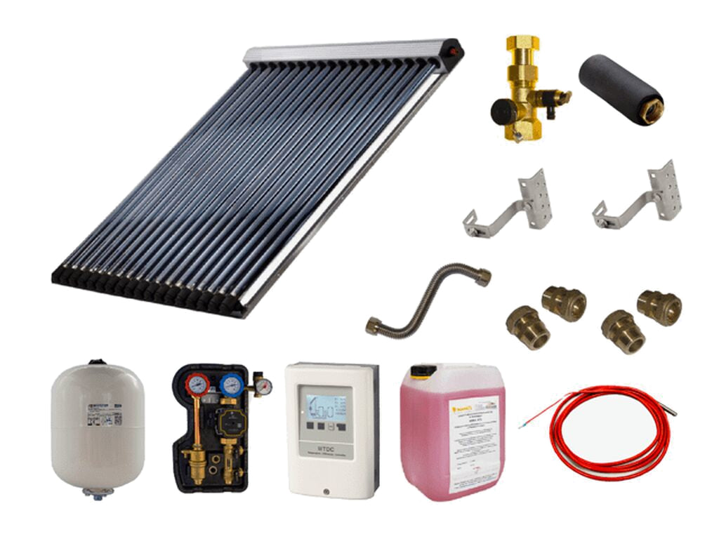 Westech | Solarpaket WT-B58/30 Röhrenkollektorset 30-1 | 5,05 m²
