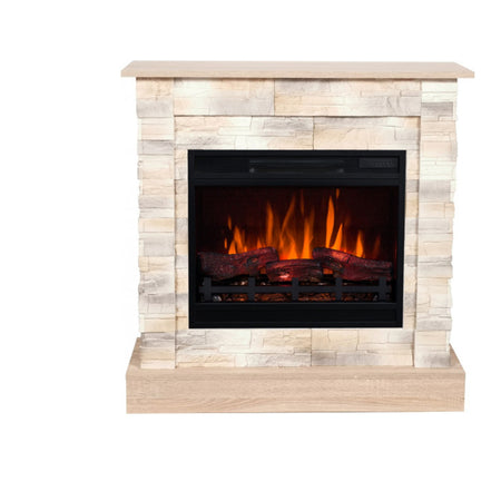 Aflamo LED StaAflamo LED Standkamin | Vigo Stone 3D Desert/sonomandkamin | Vigo Stone 3D Desert/sonoma