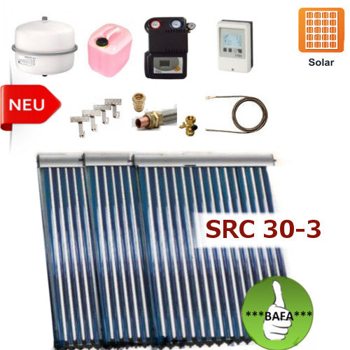 Solarpaket Thermoflux SRC 30 mit Vakuumröhrenkollektoren