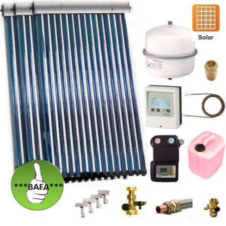 Solarpaket Thermoflux SRC 30 mit Vakuumröhrenkollektoren
