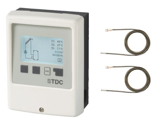 verbaute Solarreglung STDC mit 2 Fühlern