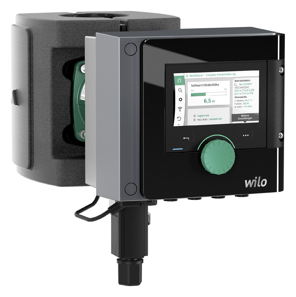 Wilo Nassläufer-Premium-Smart-Pumpe Stratos MAXO 25/0,5-4 PN10, Front | klimaworld.com