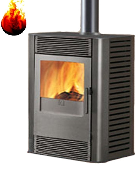 Kaminofen Swing 9 kW Edilkamin Luftheizer anthrazitgrau