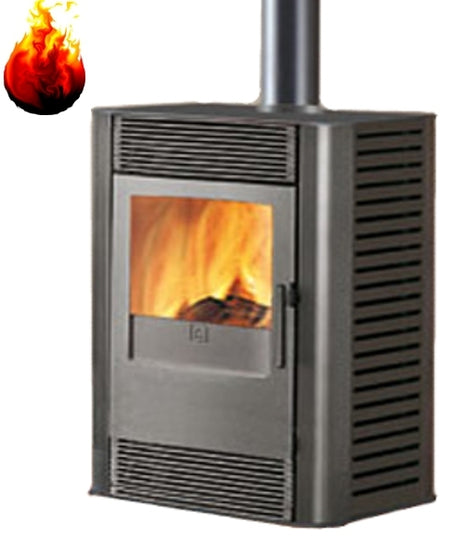 Kaminofen Swing 9 kW Edilkamin Luftheizer anthrazitgrau
