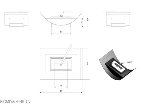 Technische Zeichnung - BIOMISA/MINI/TUV
