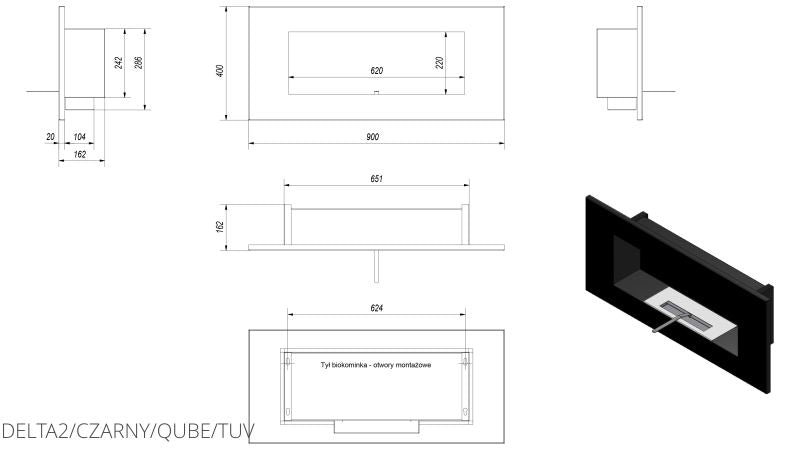 Technische Zeichnung - DELTA2/CZANRY/QUBE/TUV