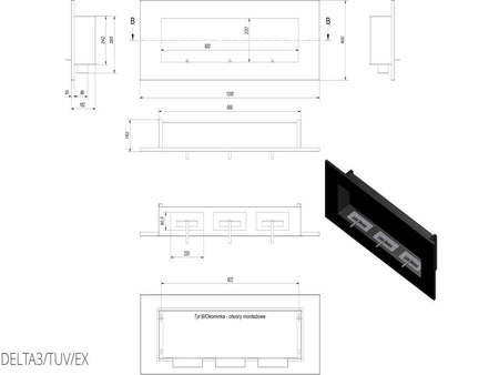 Technische Zeichnung - DELTA3/TUV/EX