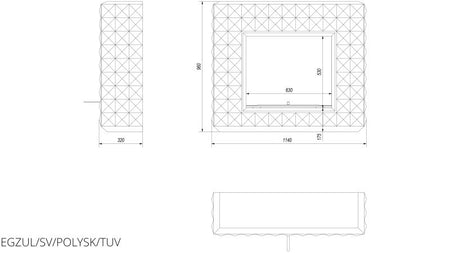 Technische Zeichnung - EGZUL/SV/POLYSK/TUV
