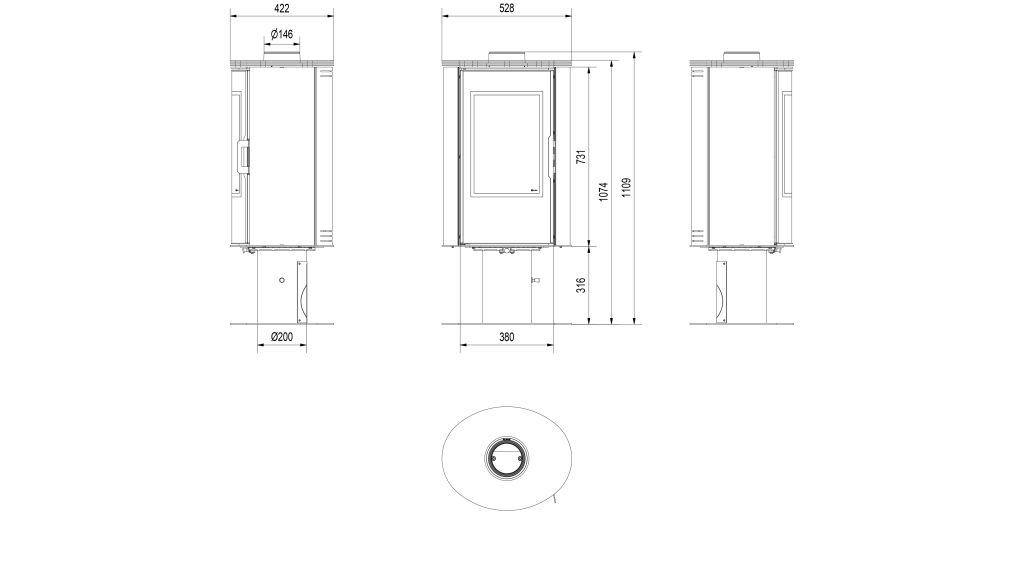 Technische Zeichnung - KOZA/AB/S/N/O/DR/GLASS