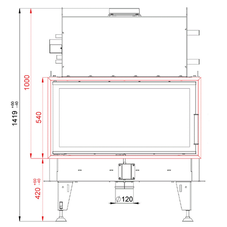 BeF Home Kamineinsatz Twin 10 Aquatic II | 20 kW