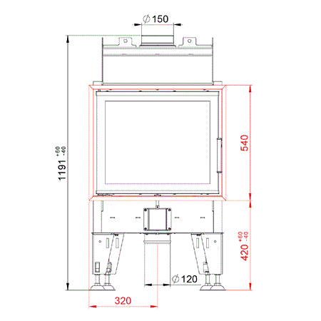 BeF Home Kamineinsatz Feel 6, 5 kW mit gerader Scheibe | Klimaworld.com