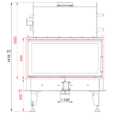 BeF Home Kamineinsatz Twin 10 N Aquatic II | 20 kW