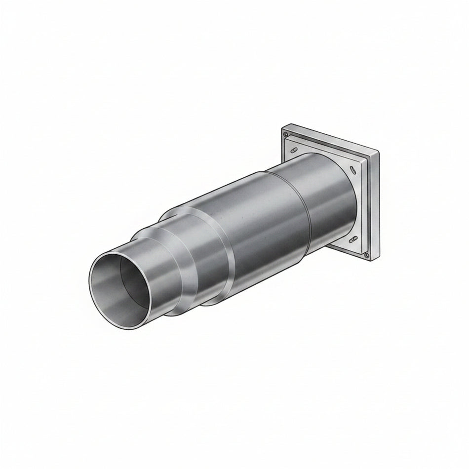 Helios Teleskop für Wanddurchführung Typ TMK125/150