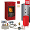 Wasserführender Kaminofen TermoNicoletta 13,5kW komplett Set