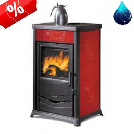 La Nordica Wasserführender Kaminofen TermoRosella Plus D.S.A 13,5kW Bordeaux 