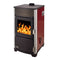 Automatik-Kaminofen | Holz/Kohle | TebaTherm TF-25 rot 13 kW
